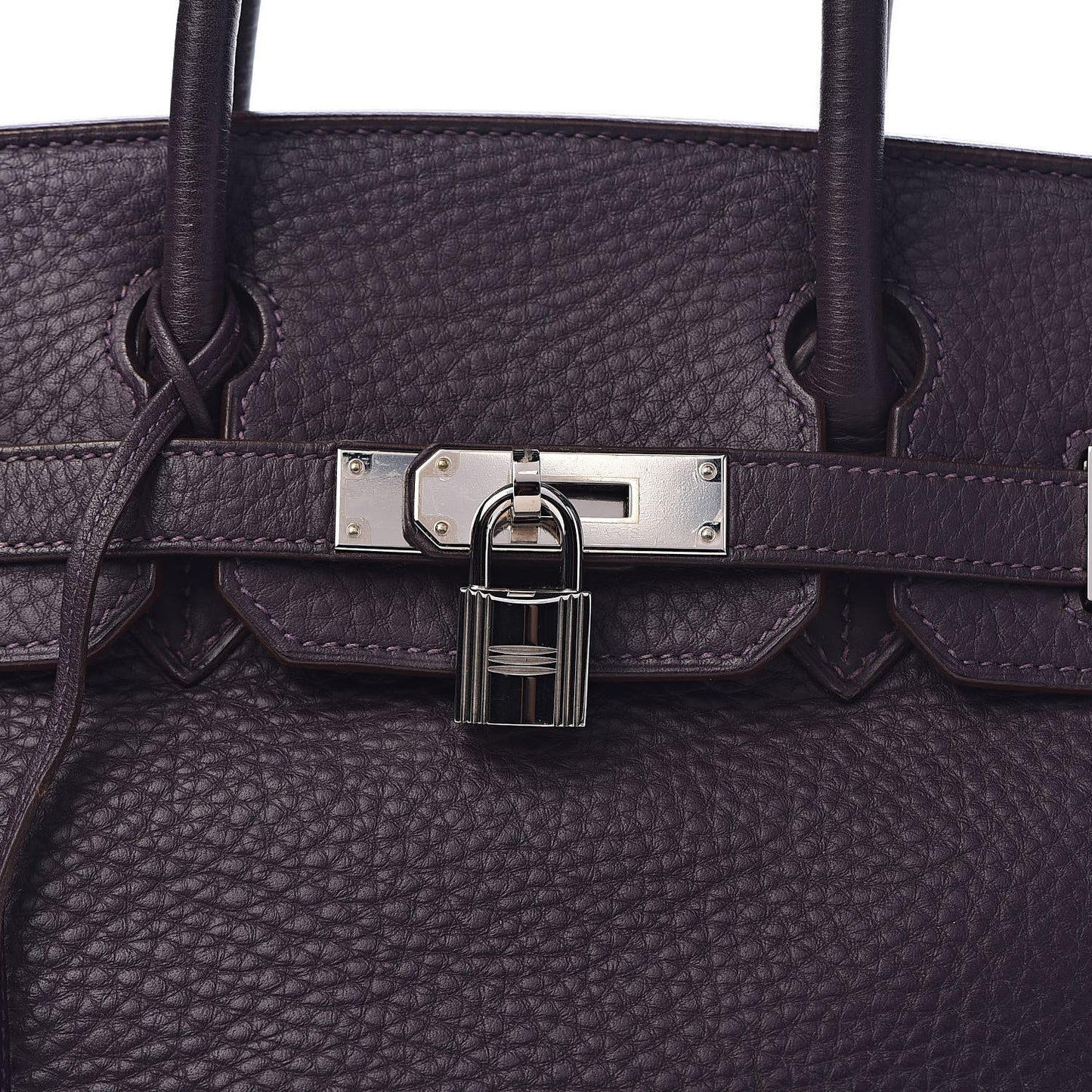 Taurillon Clemence Birkin 30 Raisin