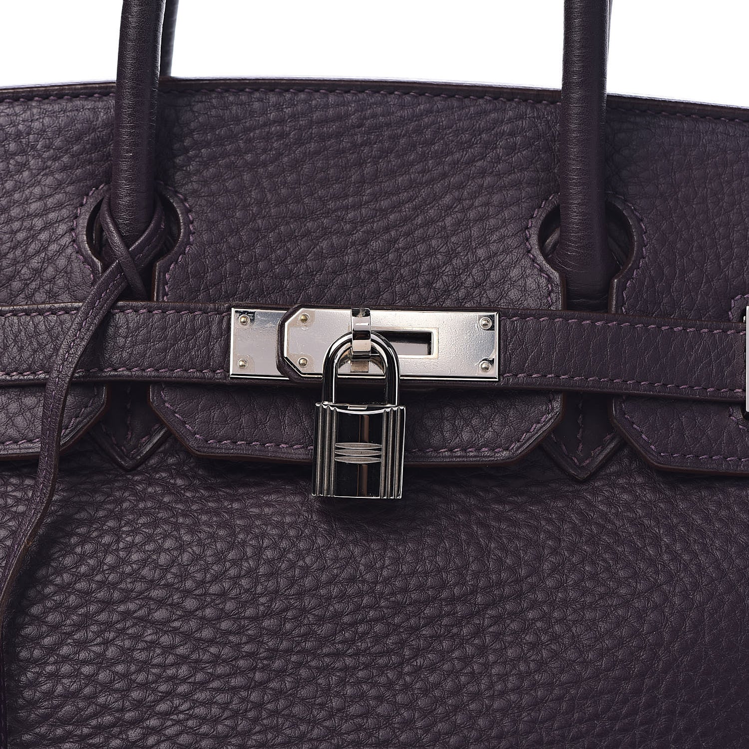 Hermes Taurillon Clemence Birkin 30 Raisin 34 of 39