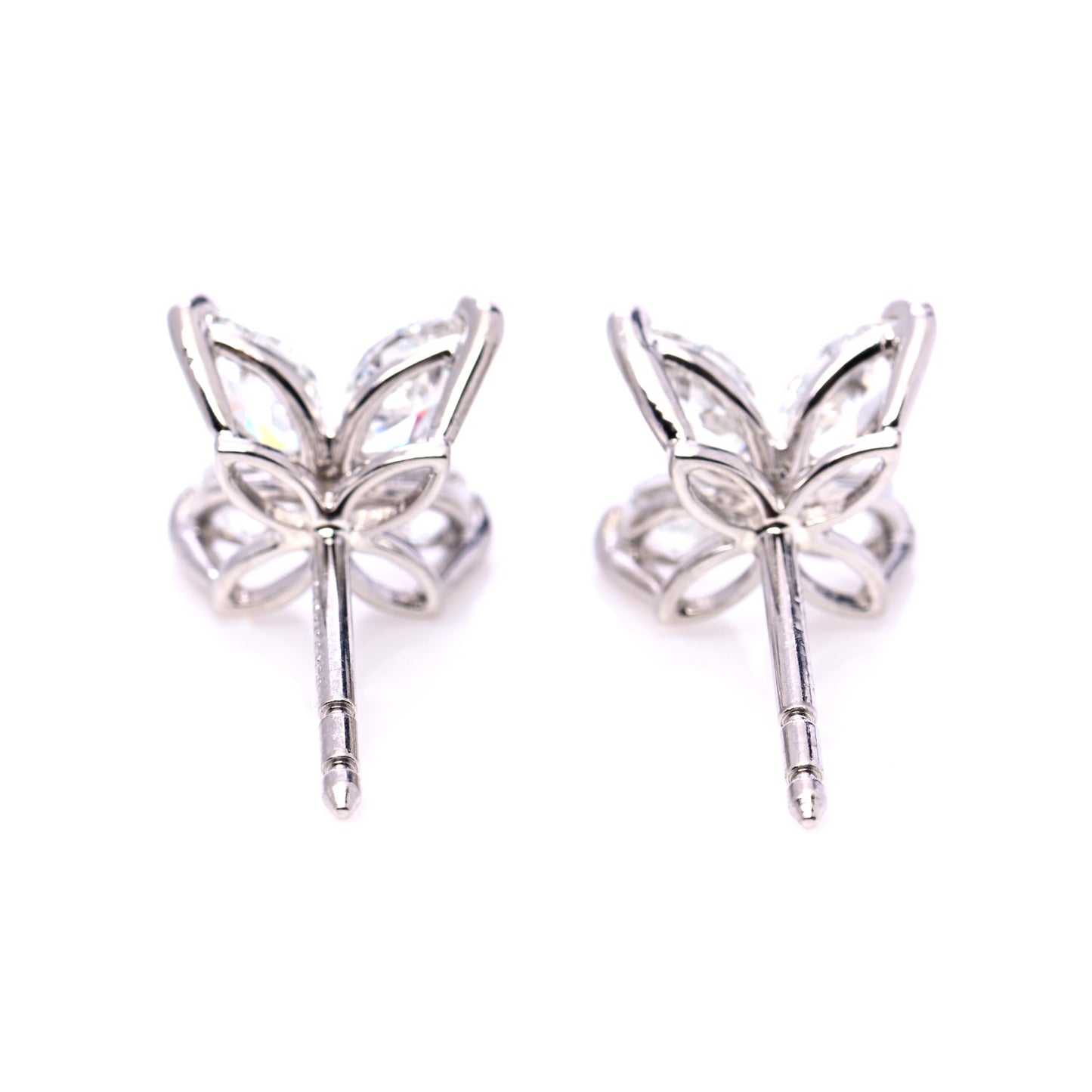 Platinum Diamond Large Victoria Earrings