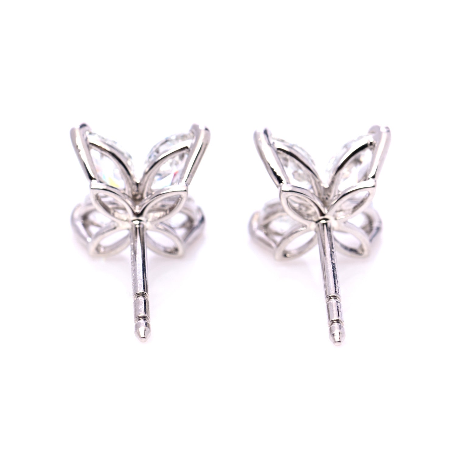 Tiffany Platinum Diamond Large Victoria Earrings 5 of 9