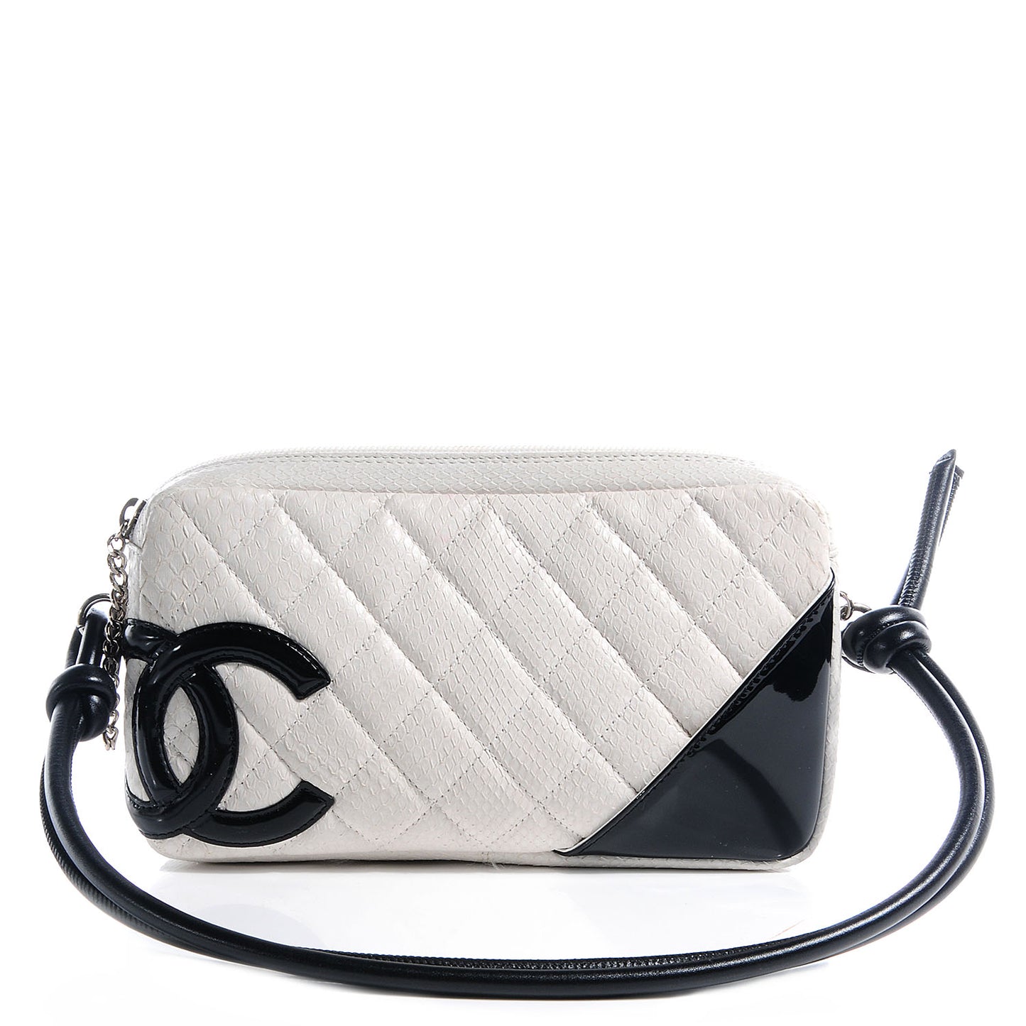 Python Cambon CC Pochette Black White