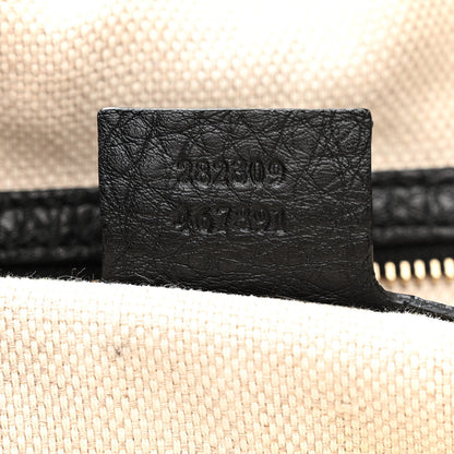 Gucci Pebbled Calfskin Medium Soho Shoulder Bag Black 7 of 11