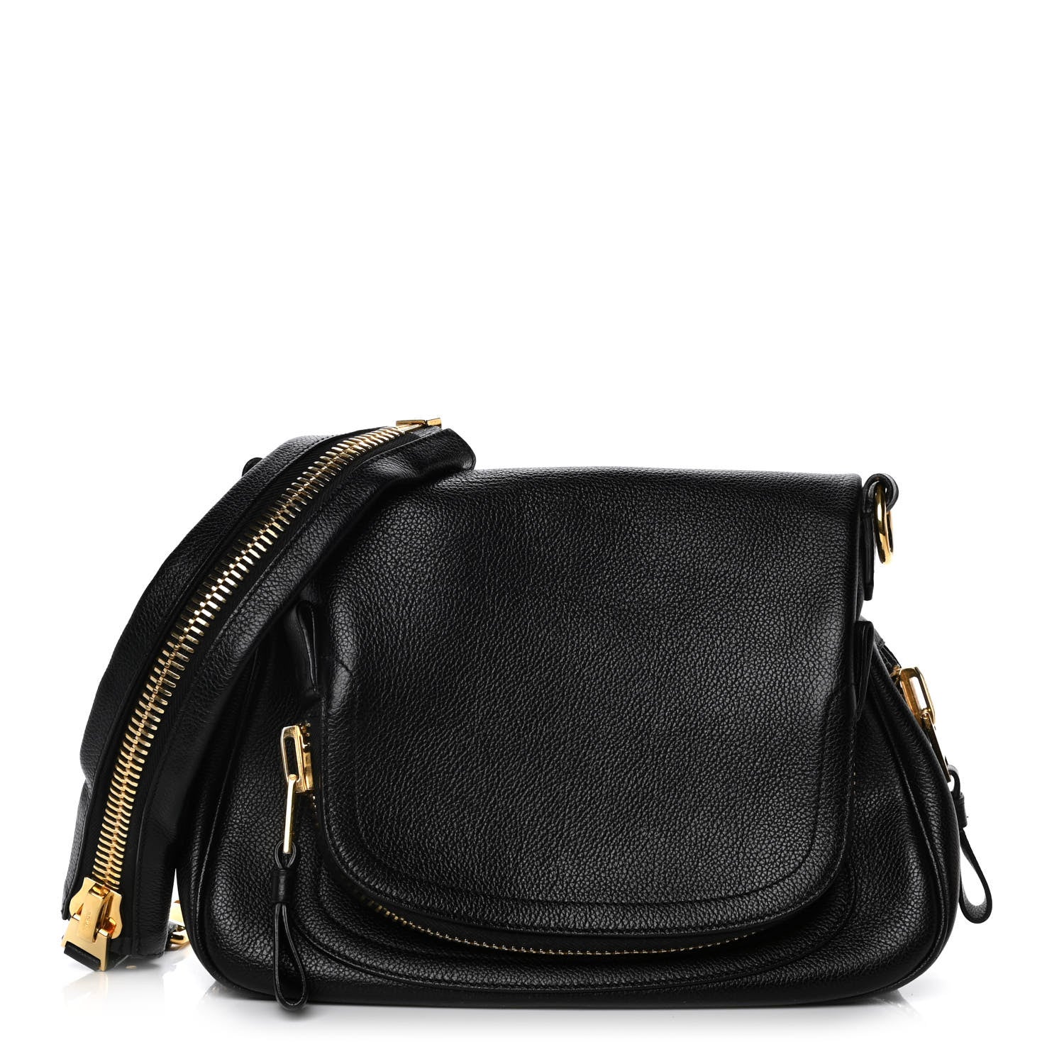 Tom Ford Calfskin Medium Jennifer Crossbody Bag Black 1 of 23