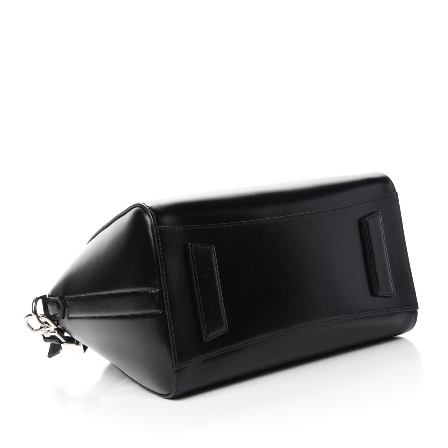 Shiny Lord Calfskin Small Antigona Black
