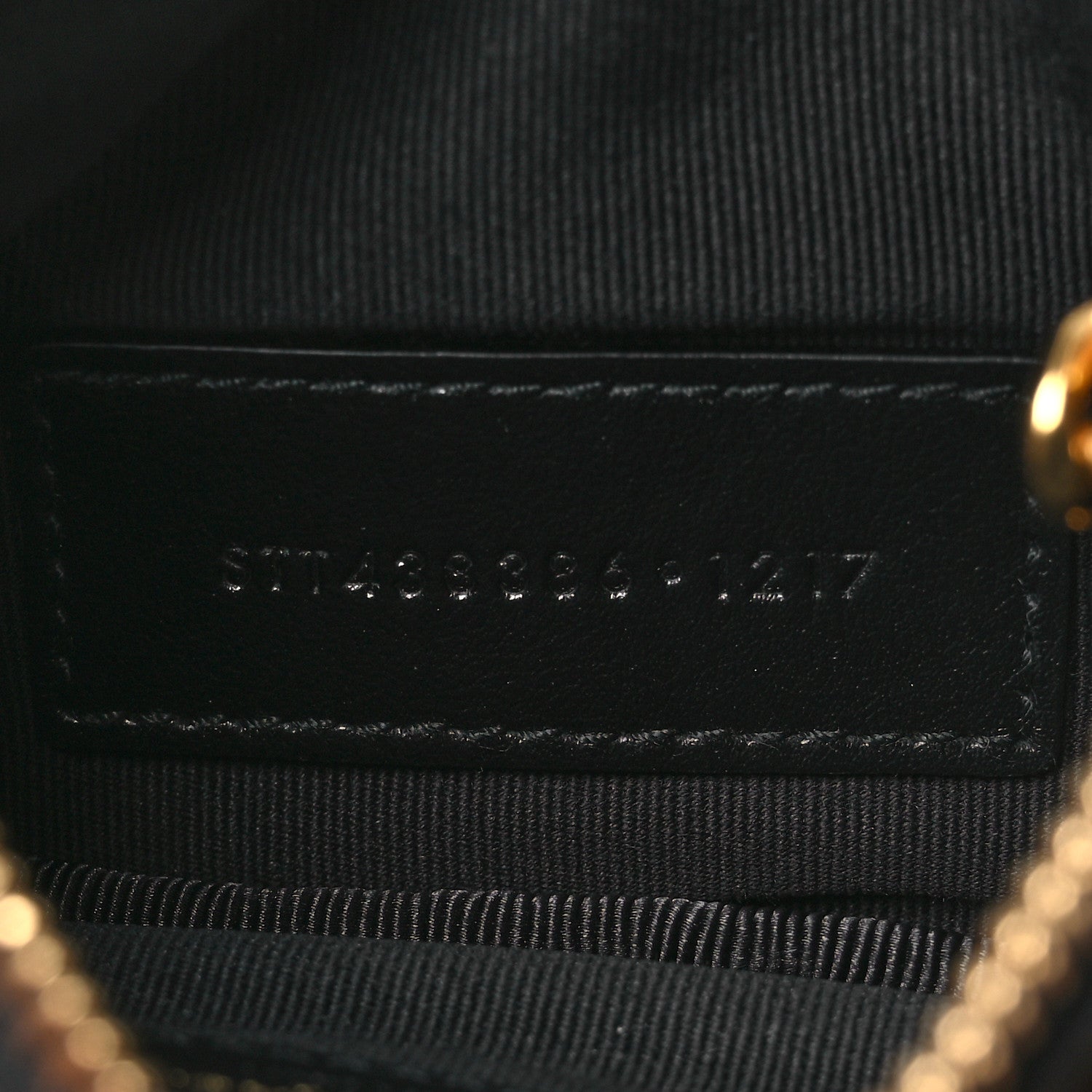 Saint Laurent Calfskin Matelasse Monogram Key Pouch Black 8 of 10