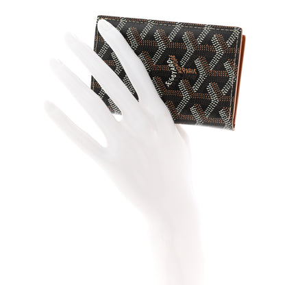 Goyard Goyardine Saint Pierre Card Holder Black Gold 2 of 8