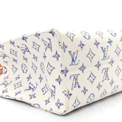 Louis Vuitton Monogram Jacquard Nautical Onthego MM Multicolor Beige 8 of 11