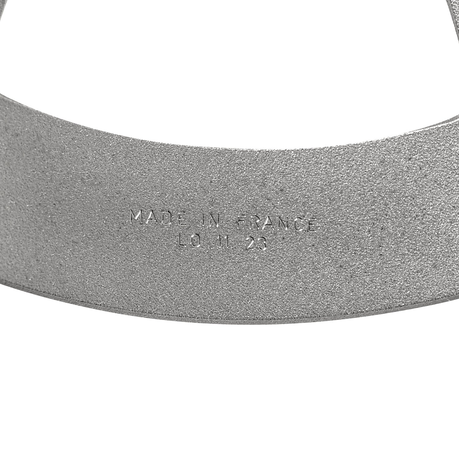 Hermes Palladium Smile 32mm H Belt Buckle Silver 4 of 4