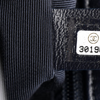 Chanel Goatskin Quilted Maxi Chanel 19 Flap Navy Blue 7 of 10