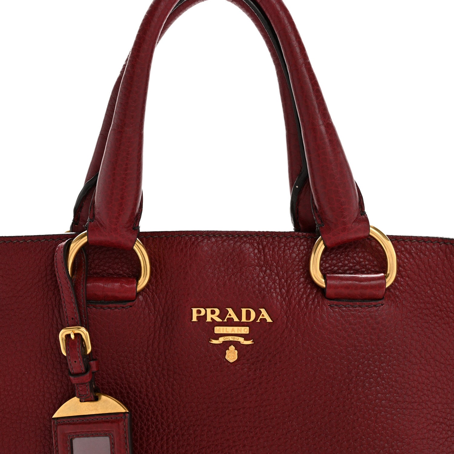 Prada Vitello Daino Shopping Tote Amaranto 8 of 15