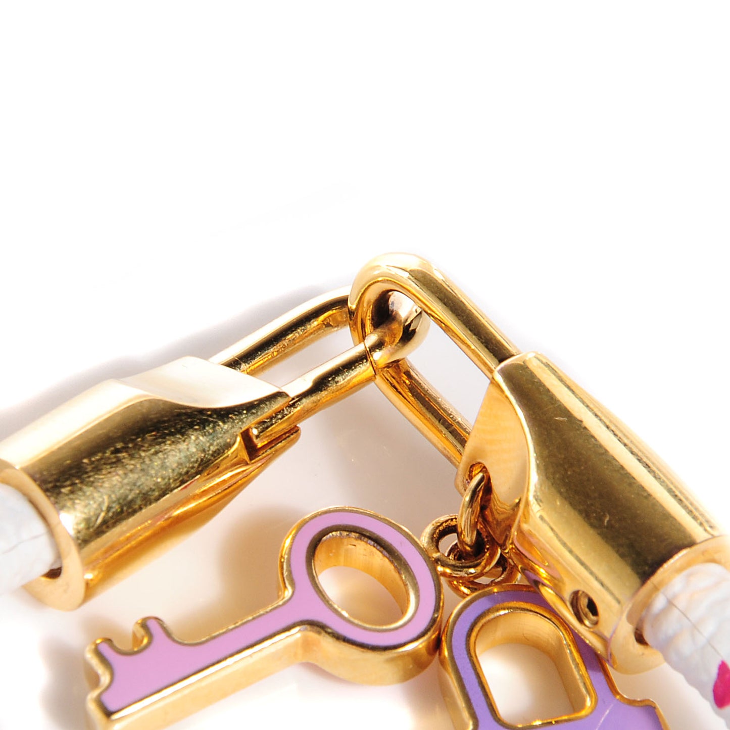Monogram Multicolor Luck It Bracelet 17 White