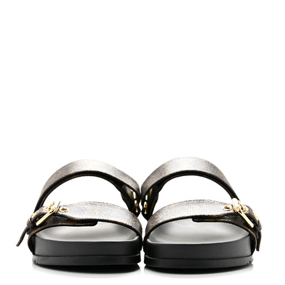 Louis Vuitton Monogram Bom Dia Mule Sandals 38.5 Black 3 of 10