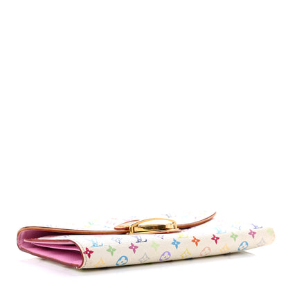 Louis Vuitton Monogram Multicolor Eugenie Wallet White Litchi 4 of 9