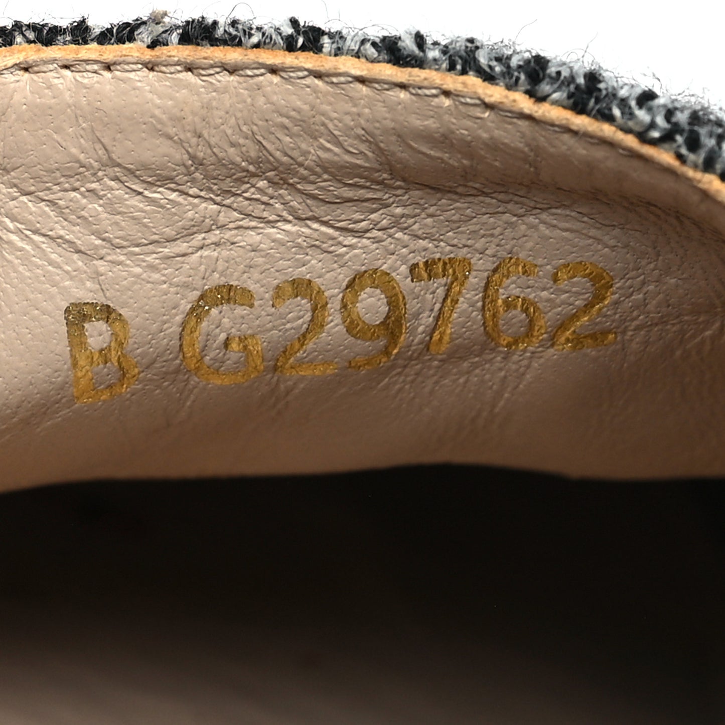 Tweed Velvet CC Espadrilles 40 Grey Black