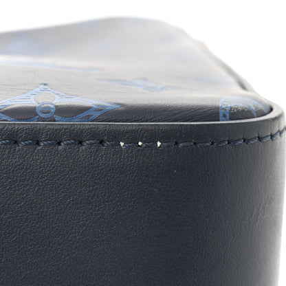 Louis Vuitton Calfskin Monogram Shadow Trio Messenger Navy River Blue 10 of 10