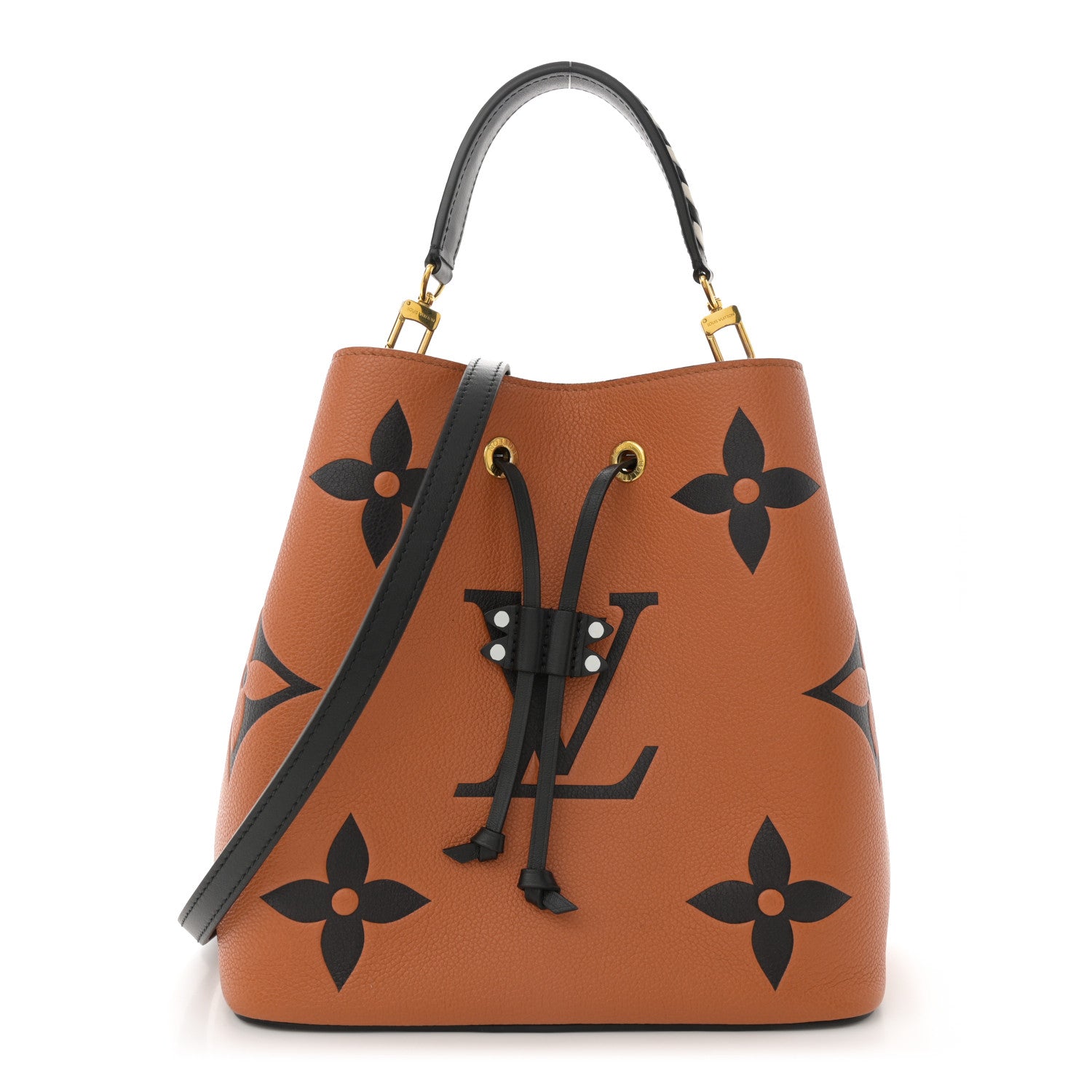 Louis Vuitton Empreinte Monogram Giant Crafty Neonoe MM Caramel Black 1 of 16