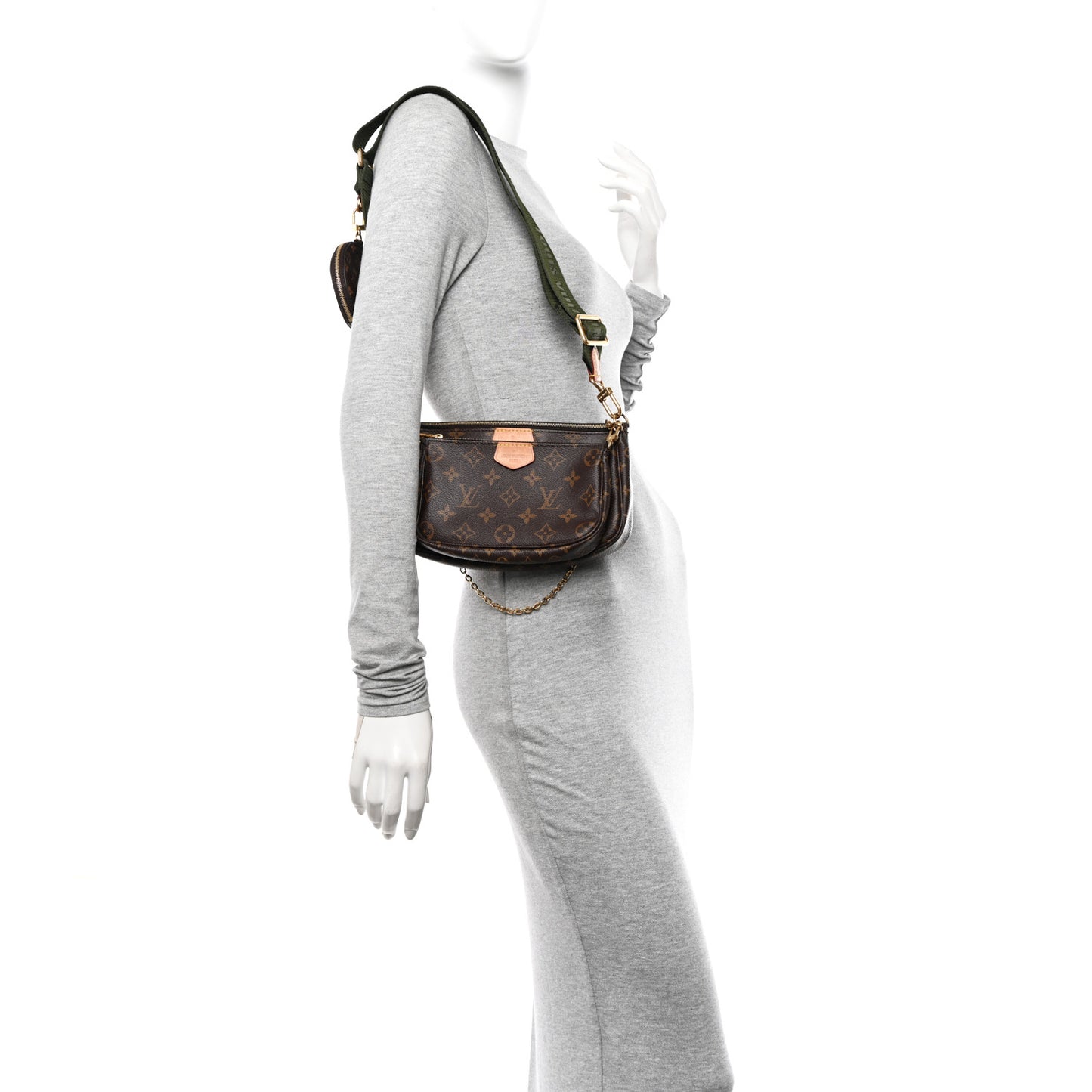 Monogram Multi Pochette Accessories Kaki