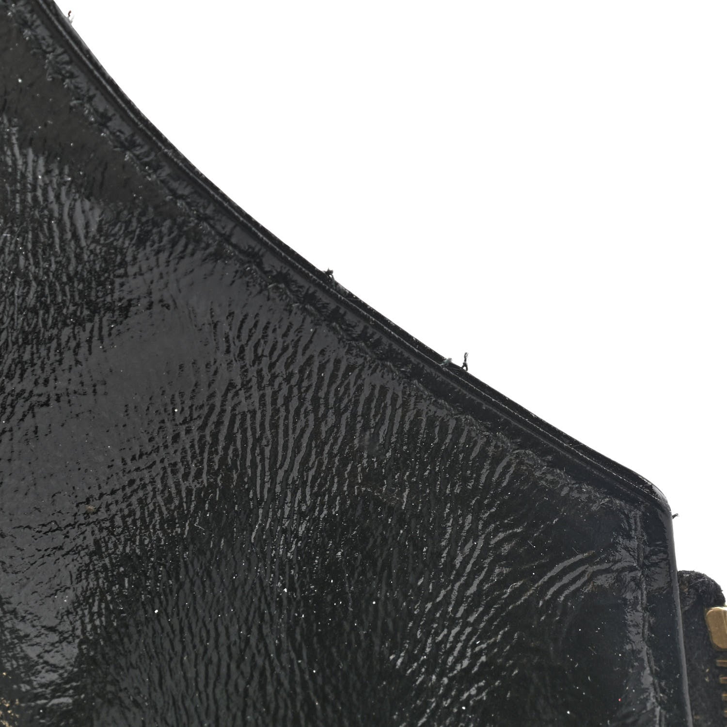 Saint Laurent Patent Crocodile Embossed Tribute Tote Black 12 of 13