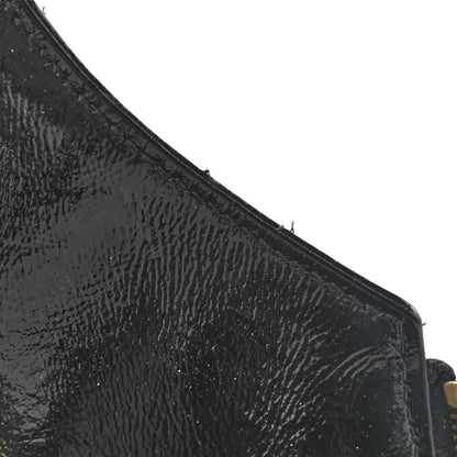 Saint Laurent Patent Crocodile Embossed Tribute Tote Black 12 of 13