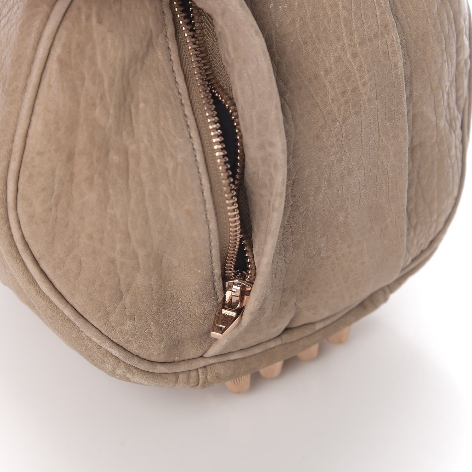 Alexander Wang Pebbled Lambskin Angela Pochette Latte Rose Gold Hardware 11 of 12