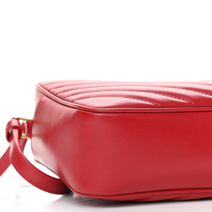 Saint Laurent Calfskin Matelasse Monogram Lou Camera Bag Rouge Eros 9 of 10
