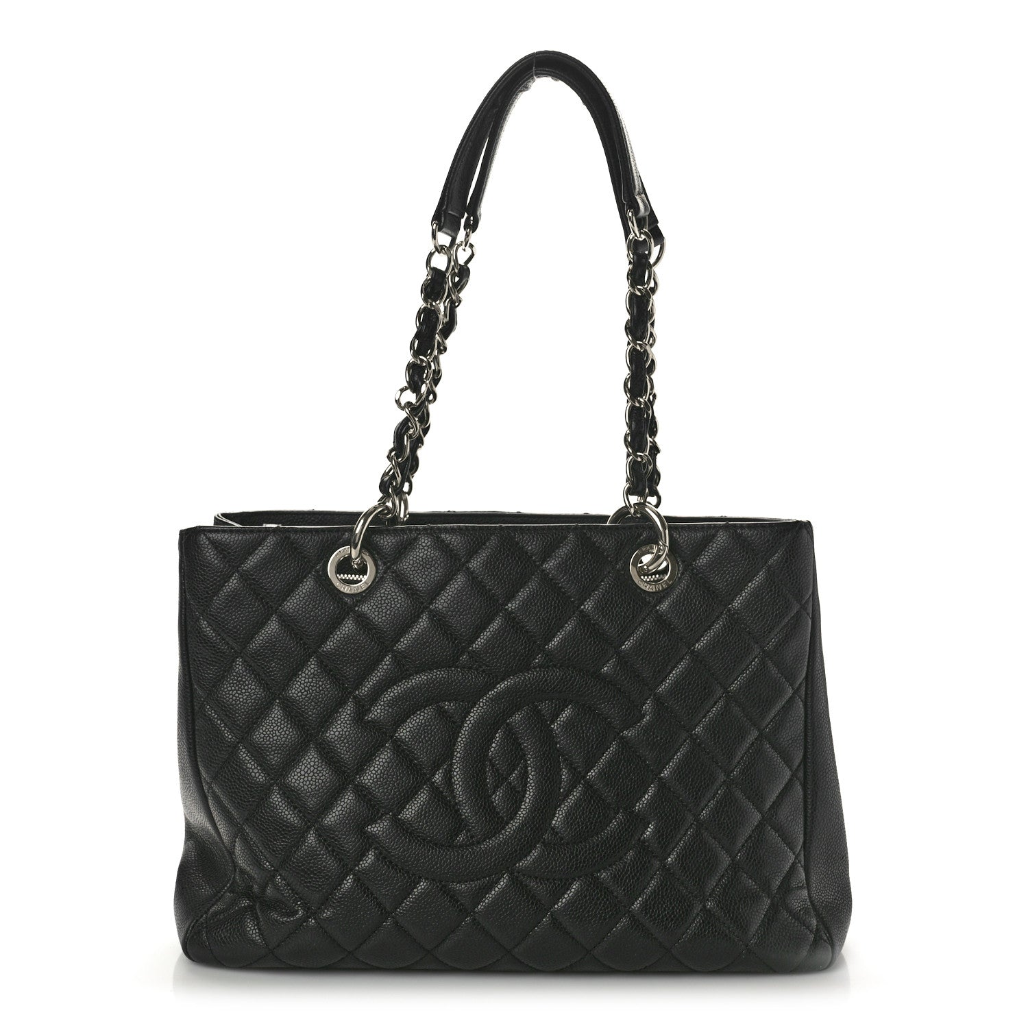 Chanel Caviar Quilted Grand Shopping Tote GST Black 1 of 10
