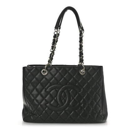 Chanel Caviar Quilted Grand Shopping Tote GST Black 1 of 10