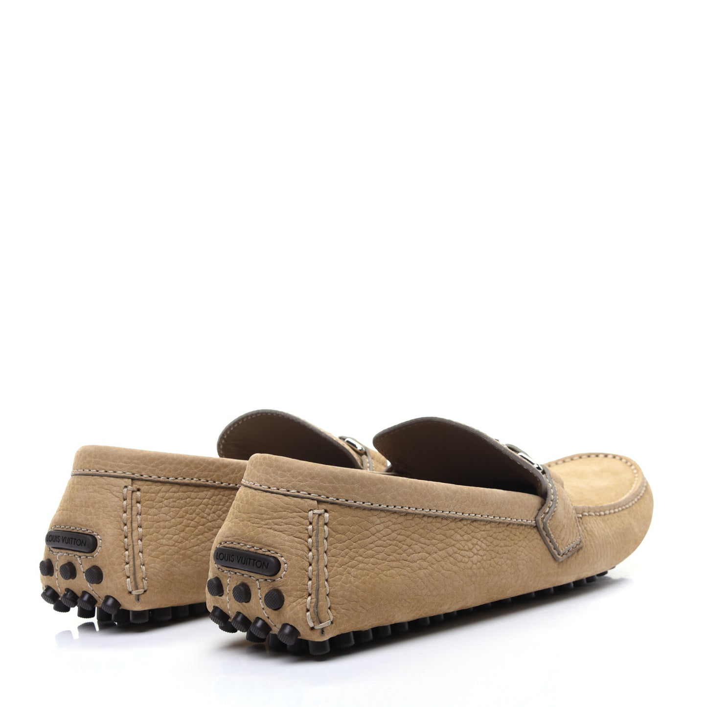 Nubuck Mens Hockenheim Moccasin Loafers 9 Beige