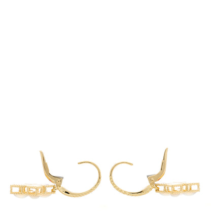 Roberto Coin 18K Yellow Gold Diamond Mother of Pearl Venetian Princess Drop Earrings 3 of 4