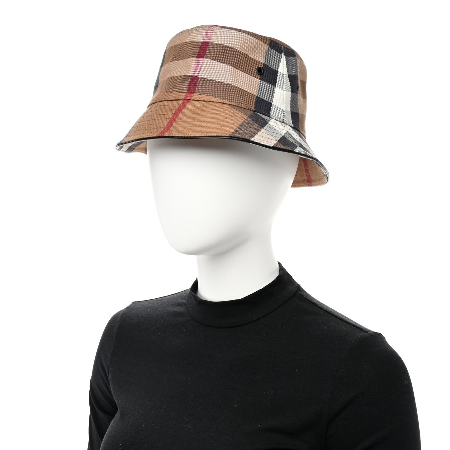 Technical Cotton Giant Check Bucket Hat M