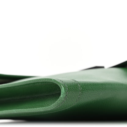 Hermes Courchevel Jige GM Clutch Vert Bengale 8 of 9