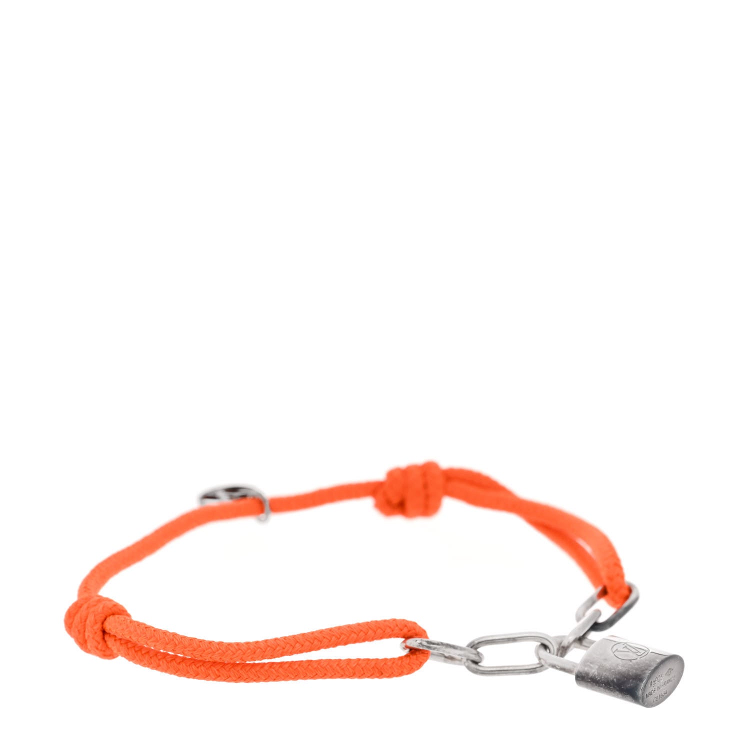 Louis Vuitton X Virgil Abloh Sterling Silver Lockit Bracelet Orange 1 of 5