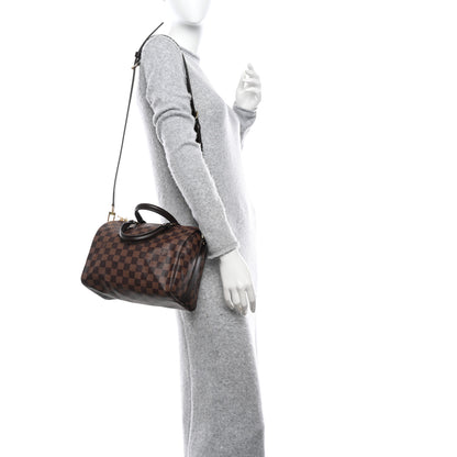 Louis Vuitton Damier Ebene Speedy Bandouliere 25 2 of 9