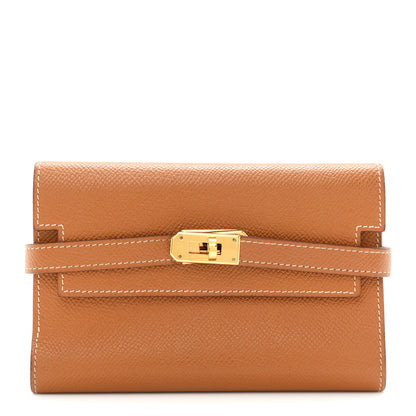 Hermes Epsom Medium Kelly Wallet Gold 1 of 7