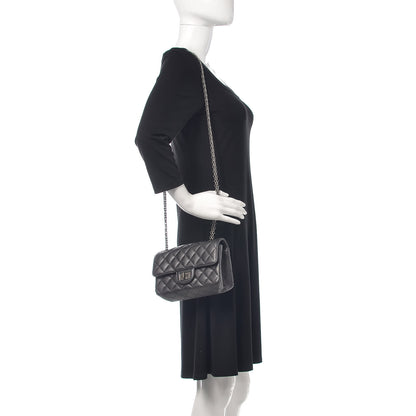 Chanel Sheepskin Quilted 2.55 Reissue Mini Flap Dark Grey 2 of 10