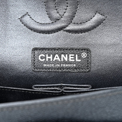 Chanel Pearly Caviar Quilted Medium Double Flap Grey 6 of 10
