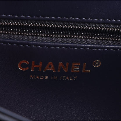 Chanel Shiny Caviar Preppy Coco Small Flap Navy 6 of 10