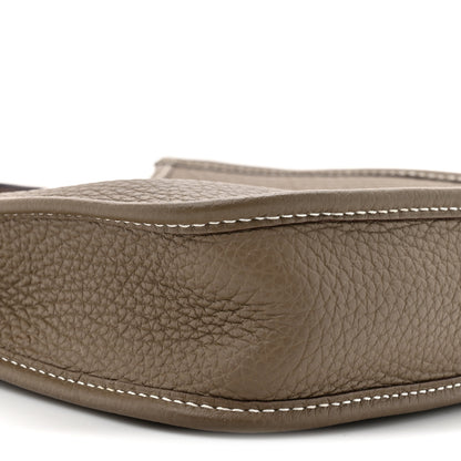 Hermes Taurillon Clemence Amazone Evelyne TPM Etoupe Bleu Indigo 10 of 11