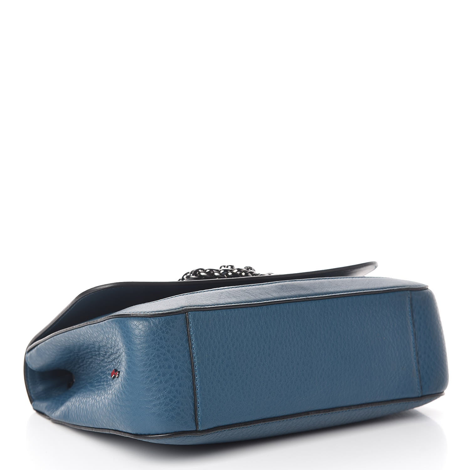 Christian Louboutin Calfskin Sweet Charity Shoulder Bag Blue 4 of 17