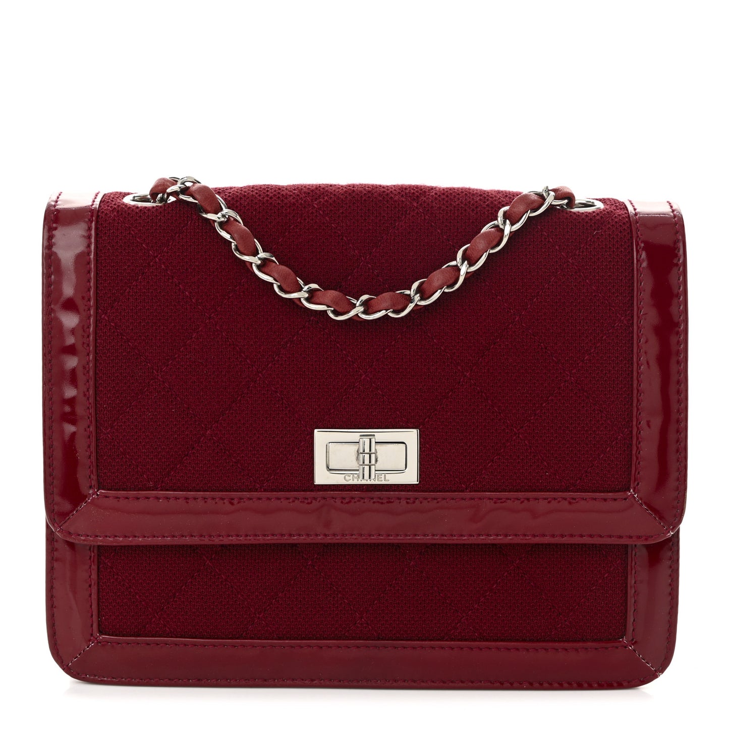 Jersey Patent Quilted 2.55 Reissue Flap Red
