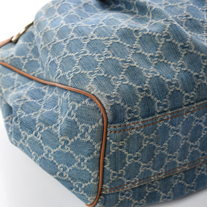 Gucci Denim Monogram Large Sukey Tote 15 of 21