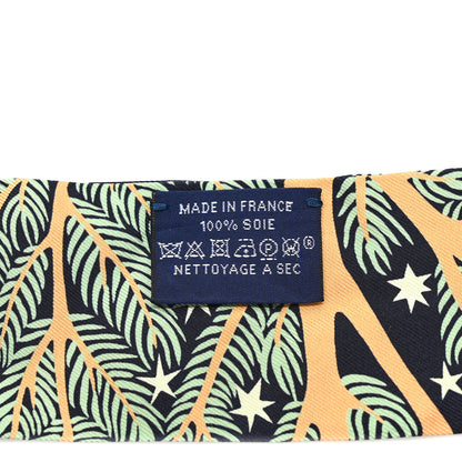 Hermes Silk Sous Le Charme D Orphee Twilly Bleu Black Jaune Soufre 4 of 4