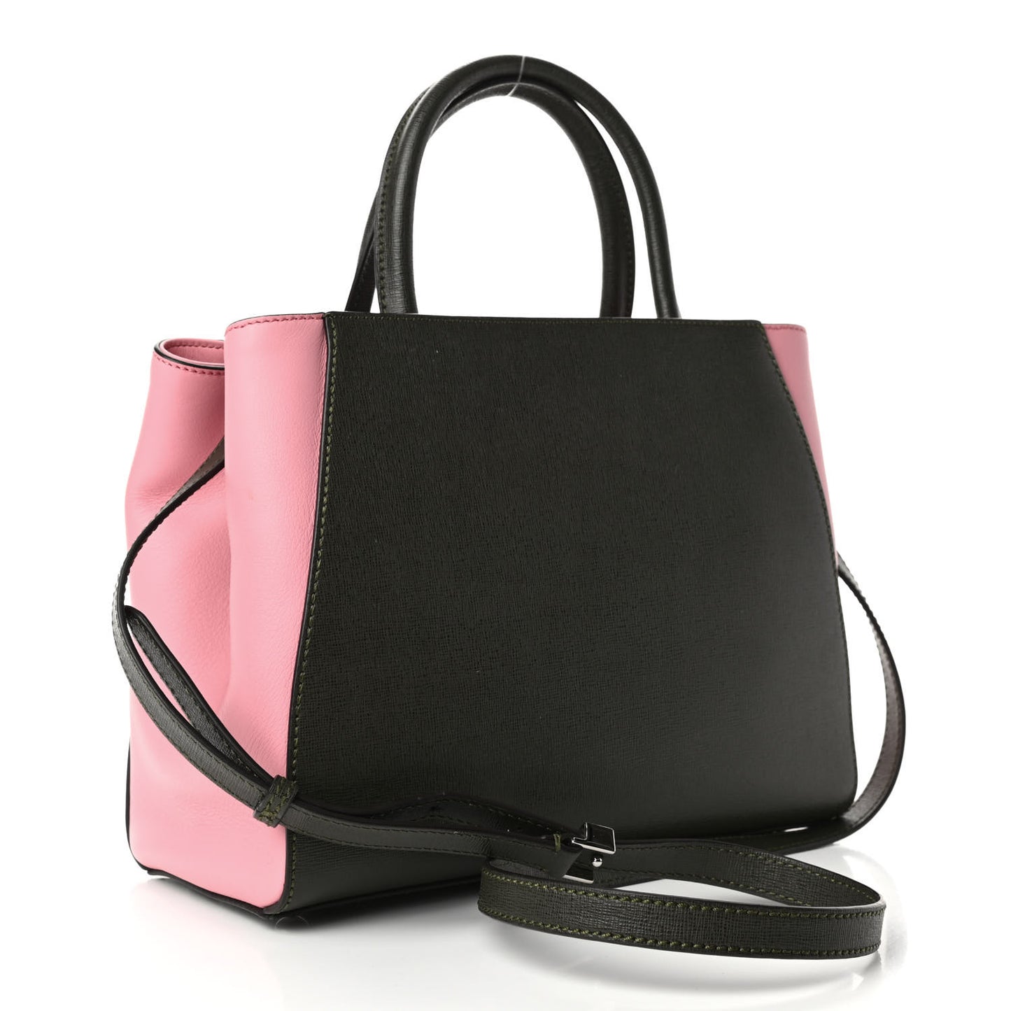 Vitello Elite Flamingo Petite 2Jours Tote Verde Prato Pink