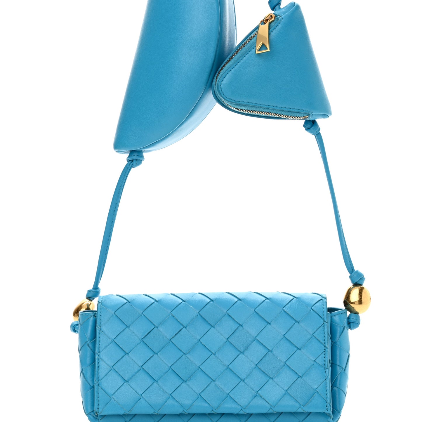 Nappa Intrecciato Pouch On Strap Pool