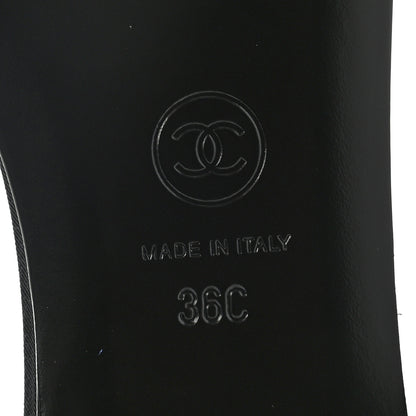 Chanel Suede Camellia Sandal Mule 36 Blue 6 of 8