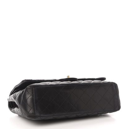 Chanel Lambskin Quilted Maxi Double Flap Black 4 of 18