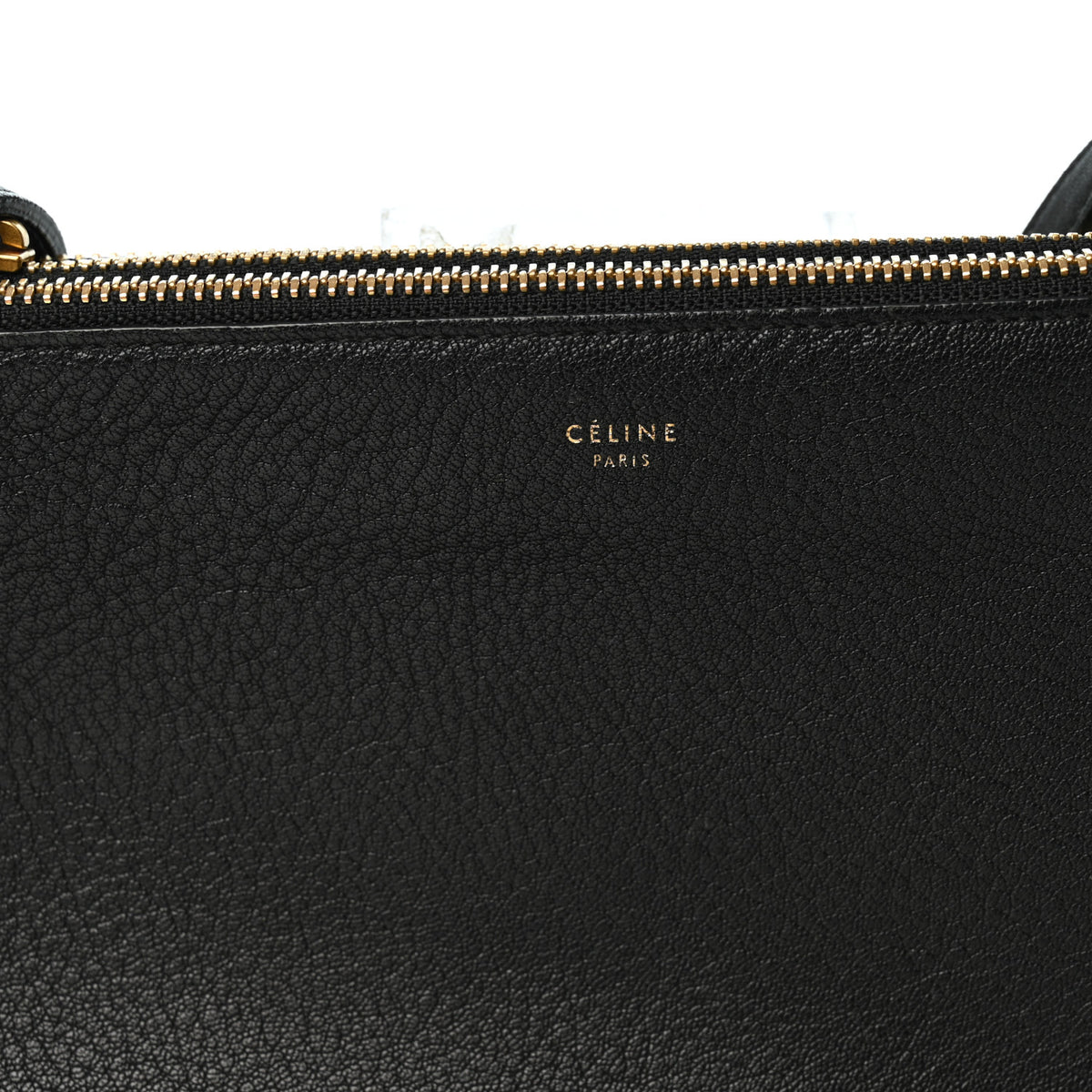 Celine Goatskin Small Trio Crossbody Bag Black 9 of 13