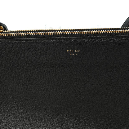Celine Goatskin Small Trio Crossbody Bag Black 9 of 13