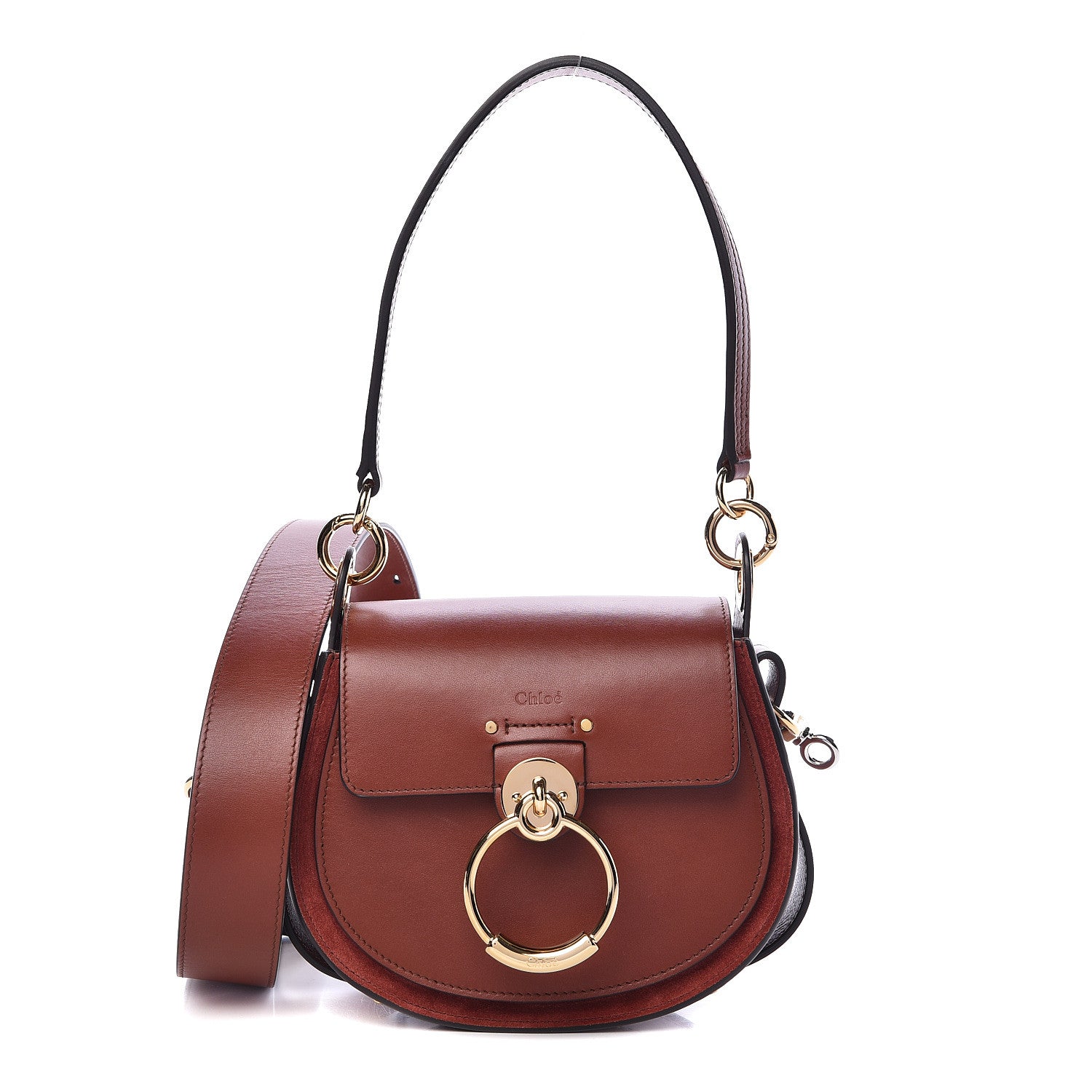 Chloe Calfskin Small Tess Bag Sepia Brown 1 of 9