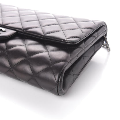 Chanel Lambskin Quilted Clutch With Chain Flap Black 10 of 10